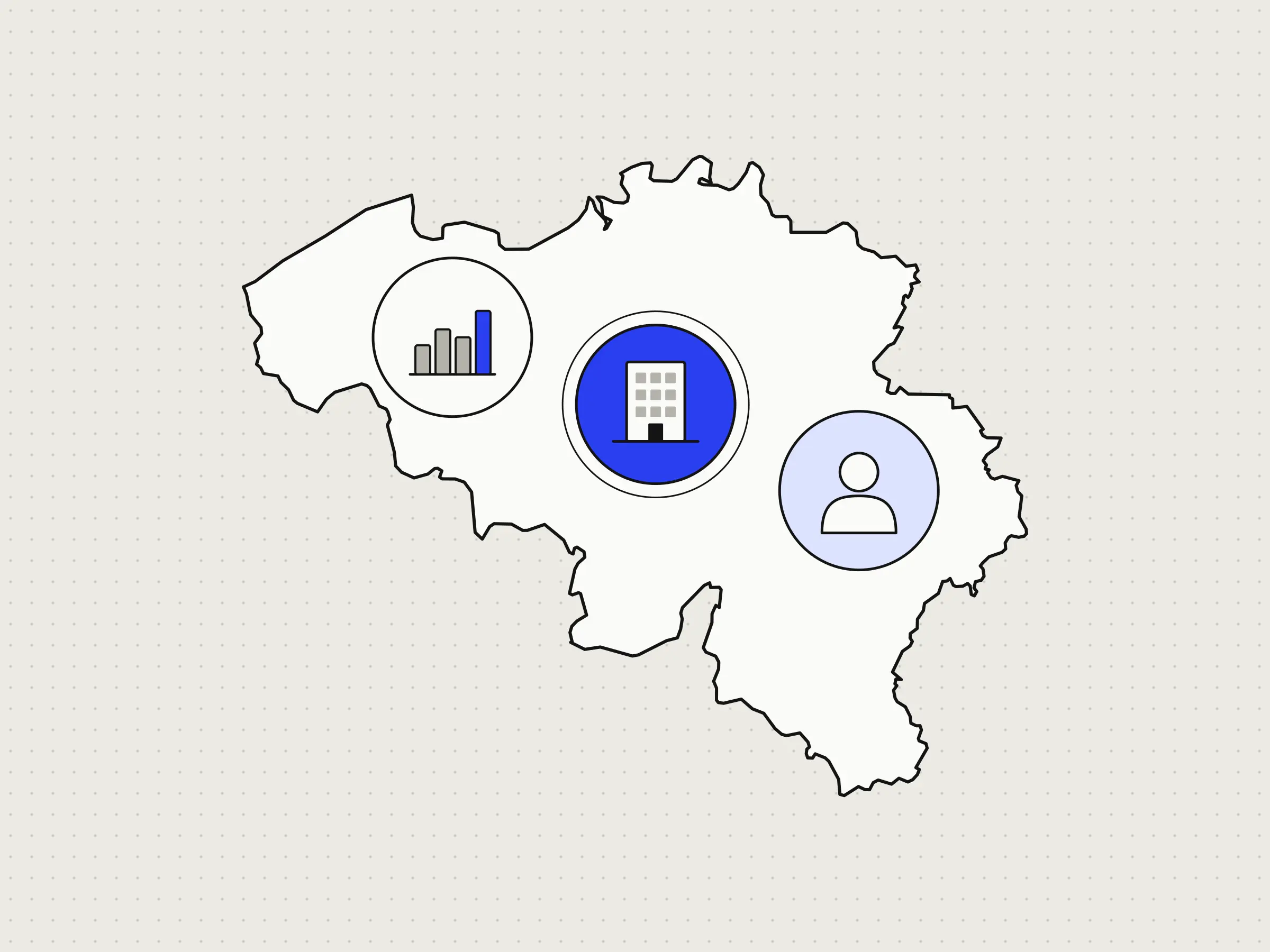 Illustration for the launch post about Belgian Companies