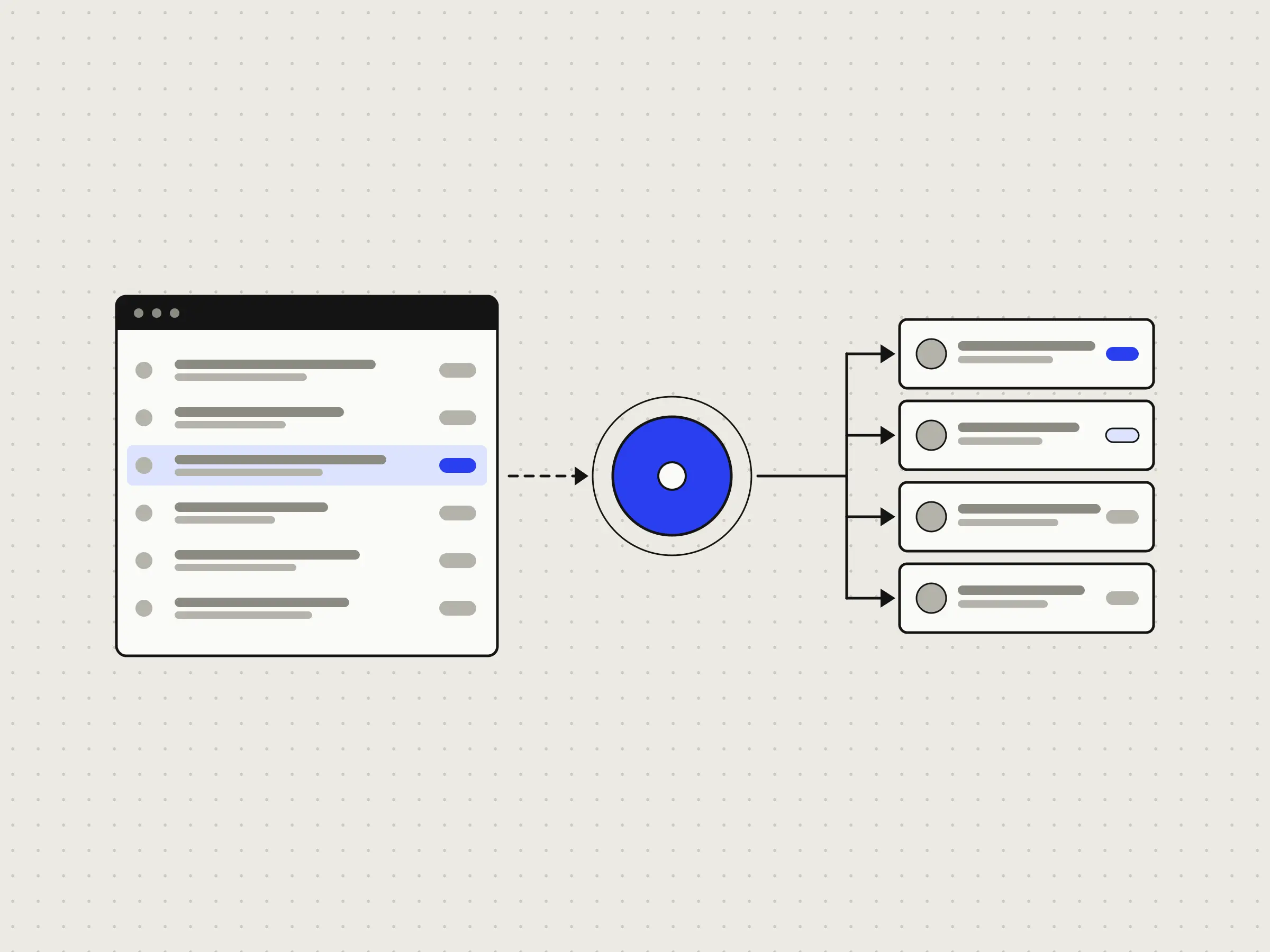 Illustration for the blogpost 'Gedeelde inbox sorteren met AI'